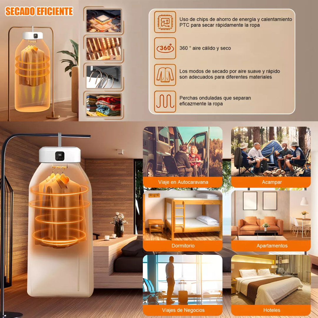 Secadora Portátil Plegable Para Ropa